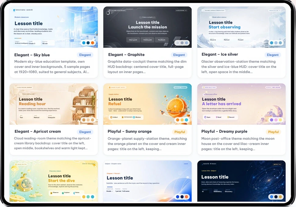 Interface templates